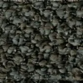 Irregular fabric texture with rounded forms in muted gray, brown, and beige tones, displaying a densely packed, layered, and uneven surface.